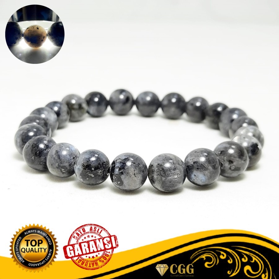 Vòng Tay Đá Labrador Agate Tự Nhiên Cho Nam Nữ