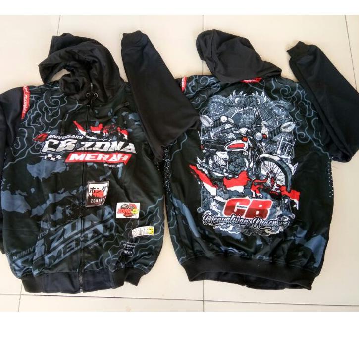 Tốt nhất! Áo Khoác HOODIE Phong Cách ZONA CB RACING Jacket / CB Độc Đáo HONDA