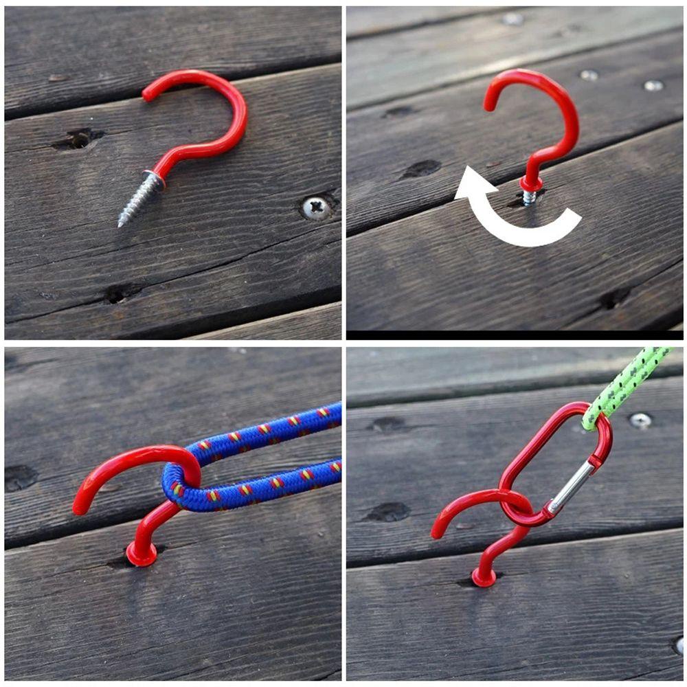 Set 10 / 10 Đinh Vít Cố Định Dây Thừng Cắm Trại Tiện Dụng