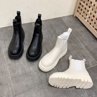 (sẵn 37) Boots trơn da lì Hàn quốc