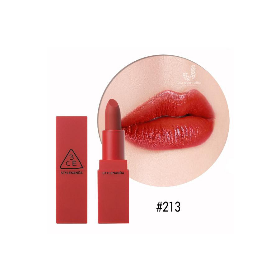 (CAMKETCHINHHANG) (Màu 213) Son 3CE Red Recipe - Fig