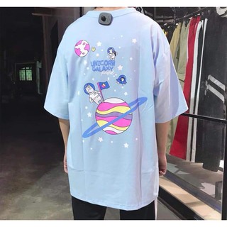 Áo thun cotton unisex in Unicorn holliday
