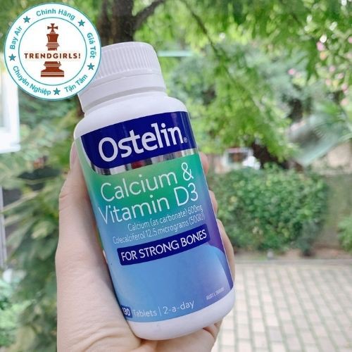 Canxi Bầu Ostelin Calcium & Vitamin D3, Úc (130v) bổ sung Canxi và D3 cho bà bầu, mẹ cho con bú - Trend girls online