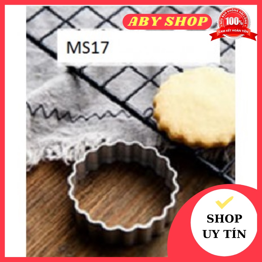 10 cut nhấn hình răng cưa tròn ⚡ CAO CẤP ⚡ khuôn nhấn chuyên dụng làm bánh quym bánh cookies