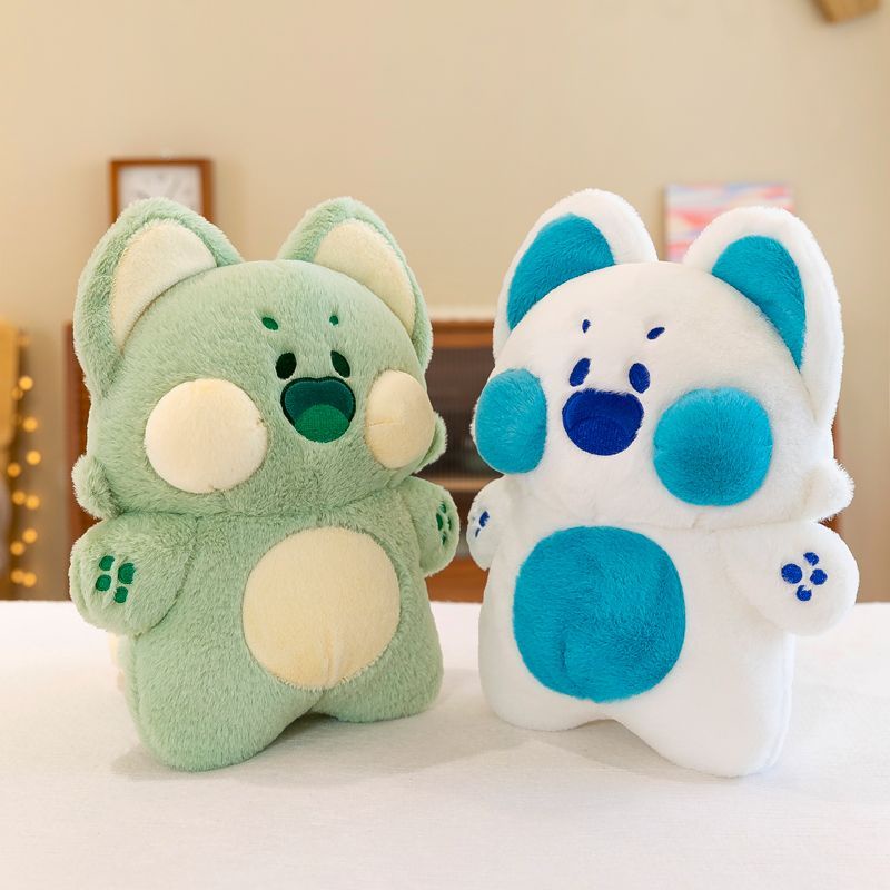 Thú Nhồi Bông Hình Mèo Dudu Meow Màu Xanh Lá Matcha Làm Quà Tặng Sinh Nhật Cho Bé Gái