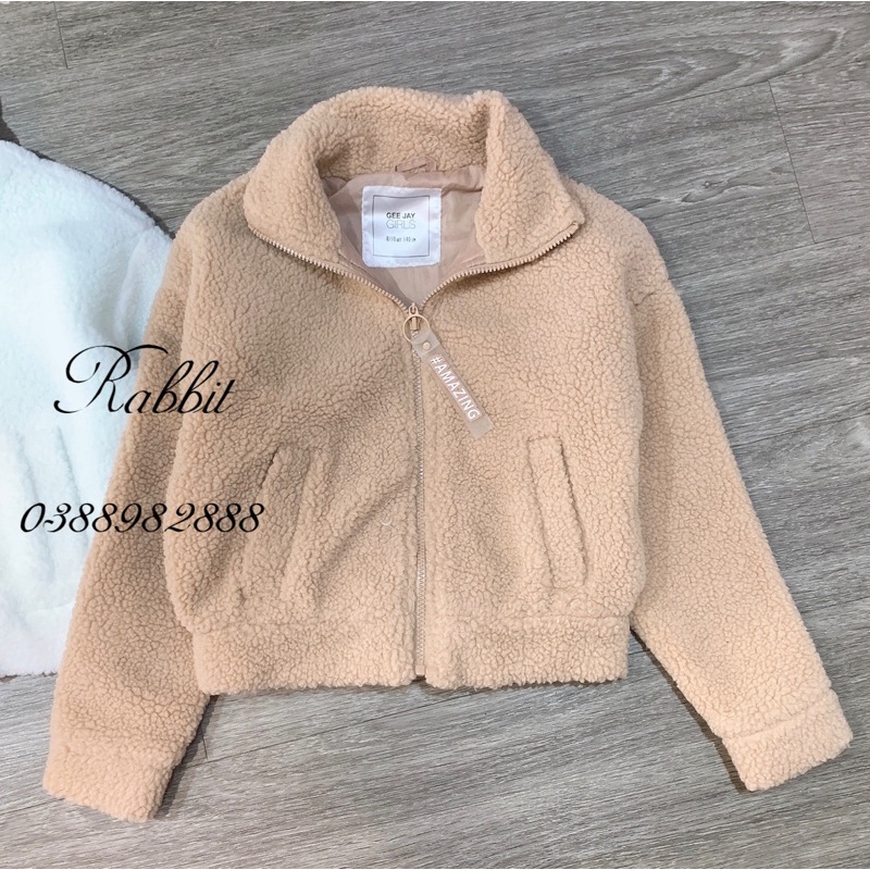 Áo khoác bomber lông cừu Geejay