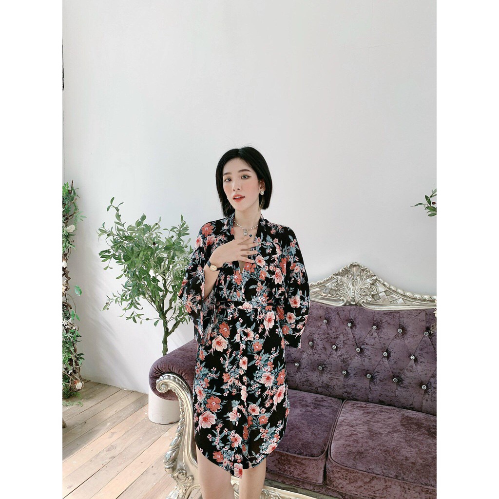Áo khoác kimono kèm dây cột DOKESI (có Bigsize)