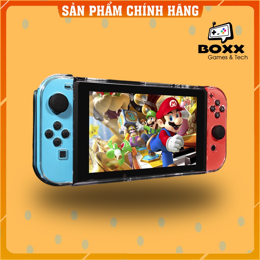 Case trong suốt cho Nintendo Switch V2, Ốp nhựa cứng trong suốt cho Nintendo Switch V2
