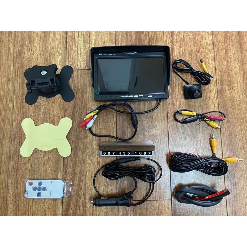 Combo Camera Cập Lề Ô Tô + Màn Hình 7 inch 1024*600P | BigBuy360 - bigbuy360.vn