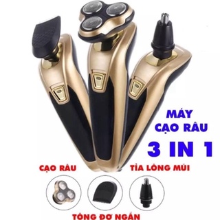 Máy cạo râu 3 lưỡi, dao cạo râu cầm tay siêu bén - chống nước cr03 - hàng cao cấp