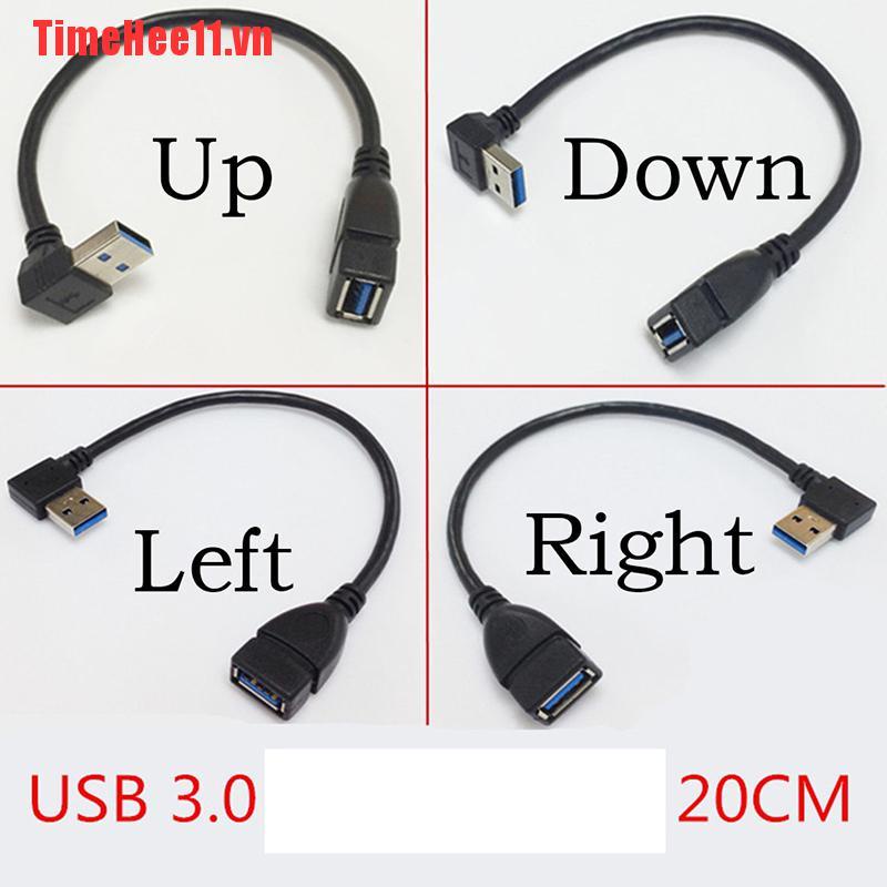 Dây Cáp Nối Dài Usb 3.0 Góc 90 Độ Timehe11