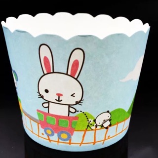 Cup giấy cứng thỏ xanh 6cm