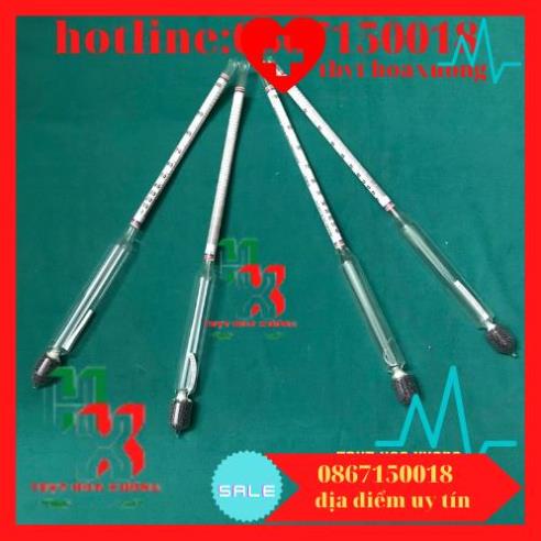 Com Bo 20 Cái Dụng Cụ Đo Nồng Độ Cồn - Tửu Kế Đo Nồng Độ Rượu - Cồn Kế Từ 0 - 100 Độ