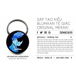 Sáp Vuốt Tóc BluMaan tê giác (Original Styling Meraki)