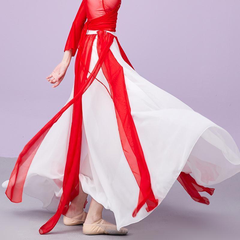 Trang Phục Biểu Diễn Múa Truyền Thống Trung Hoa Cổ Điển Thanh Lịch Cho Nữ