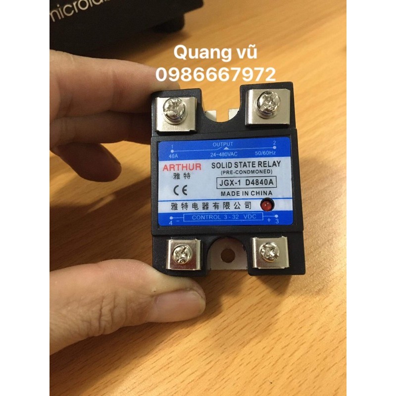 role bán dẫn ssr 40DA-100DA 3~32v (dùng trong máy ép nhựa)