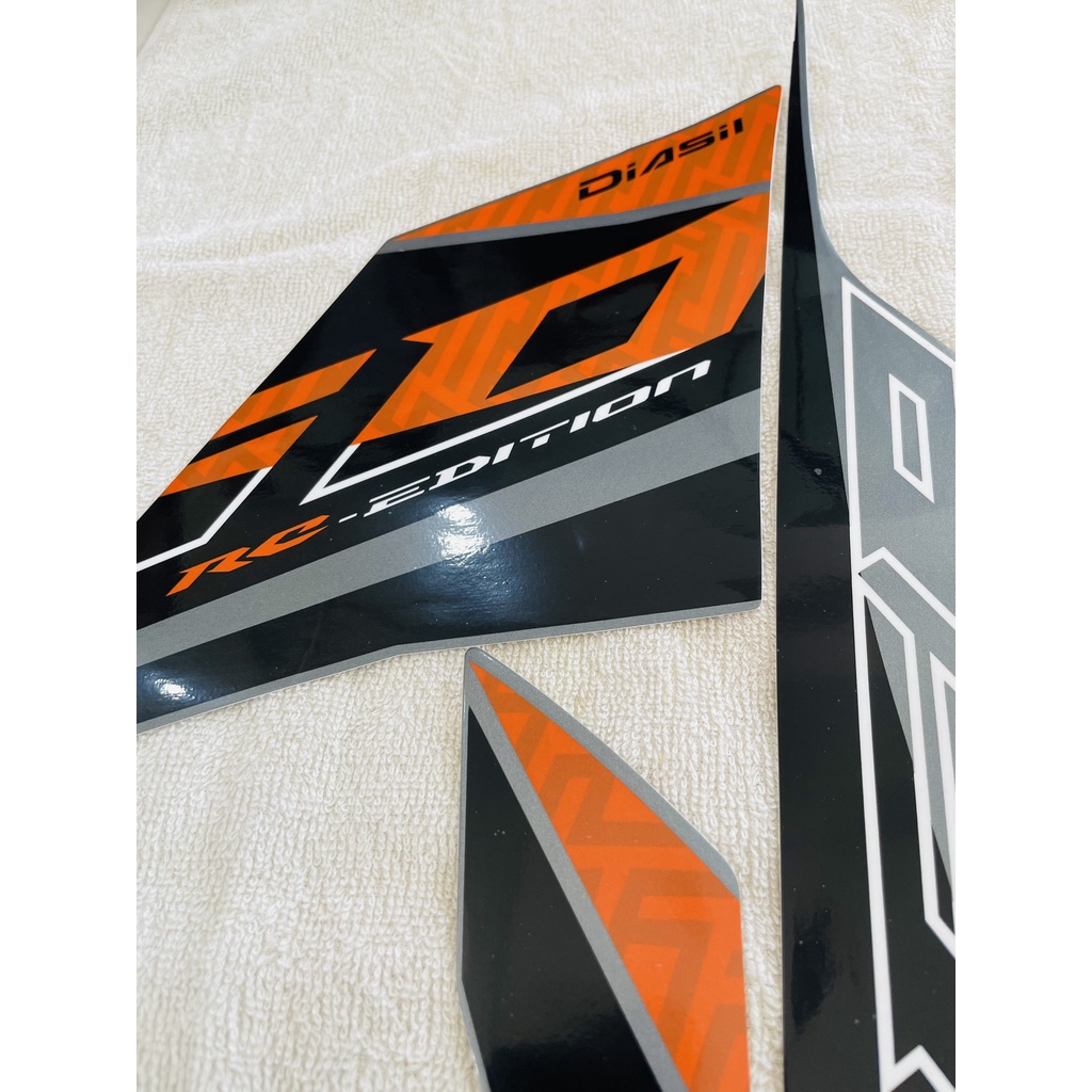 Bộ tem 3 lớp decal dán xe máy Yamaha Exciter 150 đời 2020 2021 màu xám cam zin thái siêu đẹp