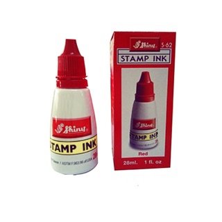 Mực dấu Shiny 28ml S62 đỏ .