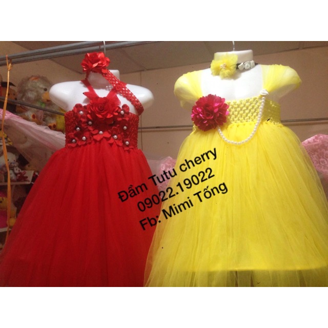 Đầm Tutu cherry