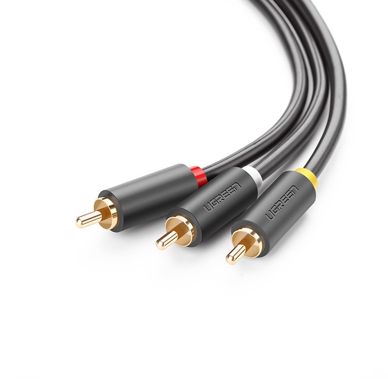 Dây cáp AV 3 đầu Hoa Sen mạ vàng dài 3m Chính Hãng Ugreen 10526