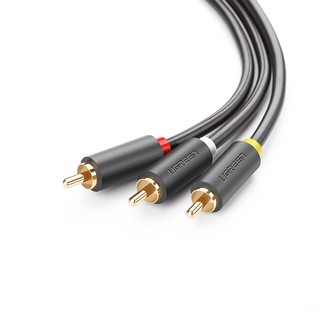 Dây cáp av 3 đầu hoa sen mạ vàng dài 5m chính hãng ugreen 10527