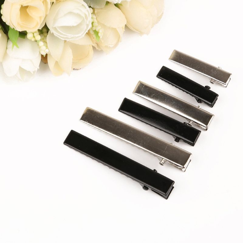 Set 10 kẹp tóc mỏ vịt bằng hợp kim phong cách Hàn Quốc đơn giản DIY