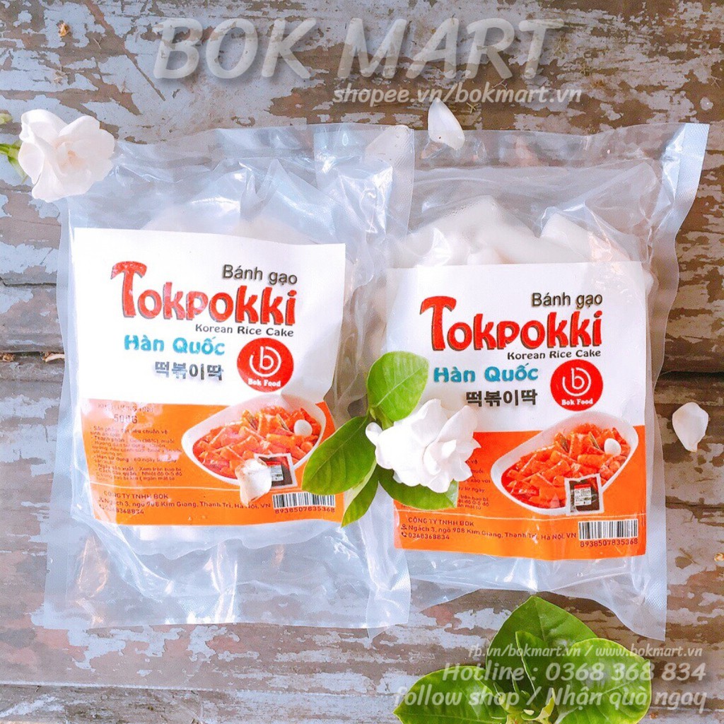 BÁNH GẠO TOPOKKI HÀN QUỐC BOK GÓI 1KG