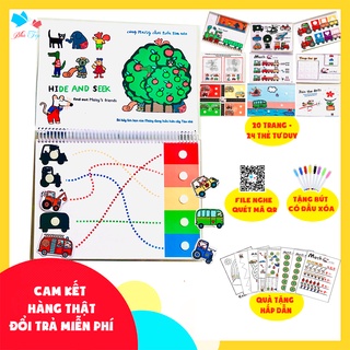 [Học liệu Montessori ] Học liệu bóc dán phát triển tư duy - Thing that go