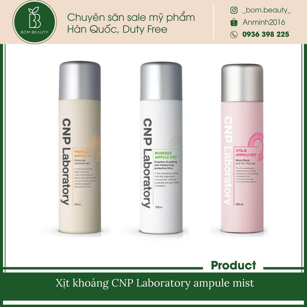 (#CNP) Xịt khoáng CNP Laboratory ampule mist