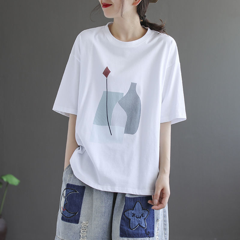 Áo Thun Tay Ngắn Dáng Rộng Phong Cách Thời Trang Cho Phụ Nữ