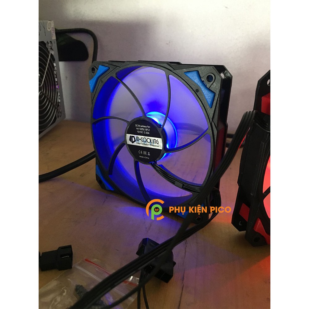 Quạt tản nhiệt case máy tính ID-COOLING PL 12025 Quạt Fan Case 12cm LED xanh dương