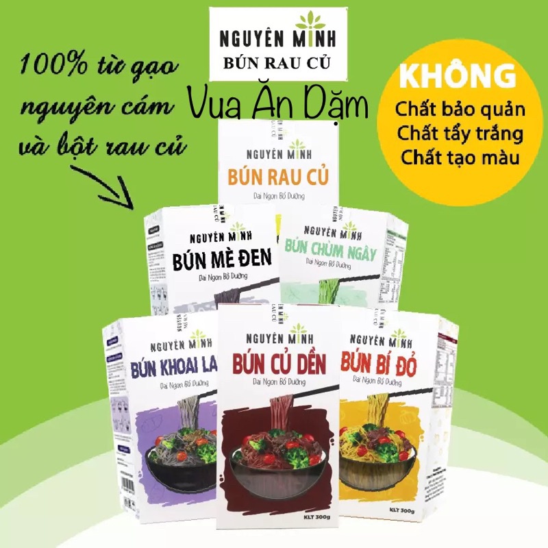 Bún / Phở / Miến Rau Củ Thượng Hạng Nguyên Minh 300g