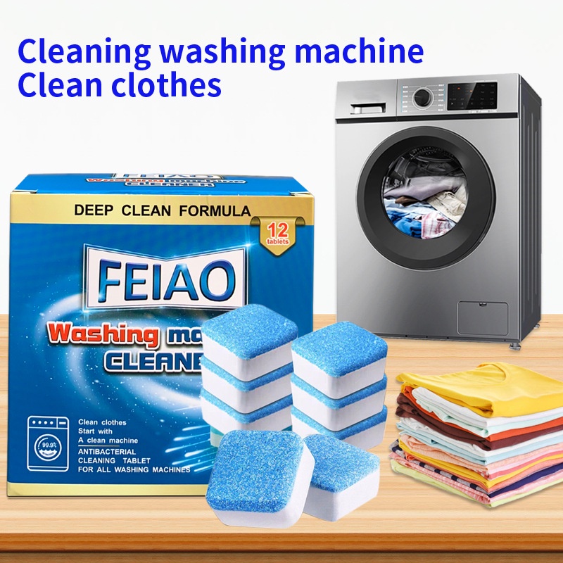 HỘP 12 VIÊN TẨY LỒNG GIẶT CAO CẤP - COMBO 12 VIÊN SỦI LÀM SẠCH VÀ KHỬ MÙI MÁY GIẶT CỰC TỐT