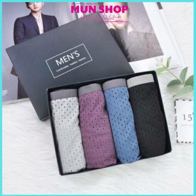 HỘP 4 CHIẾC QUẦN SỊP NAM MEN’S THÔNG HƠI