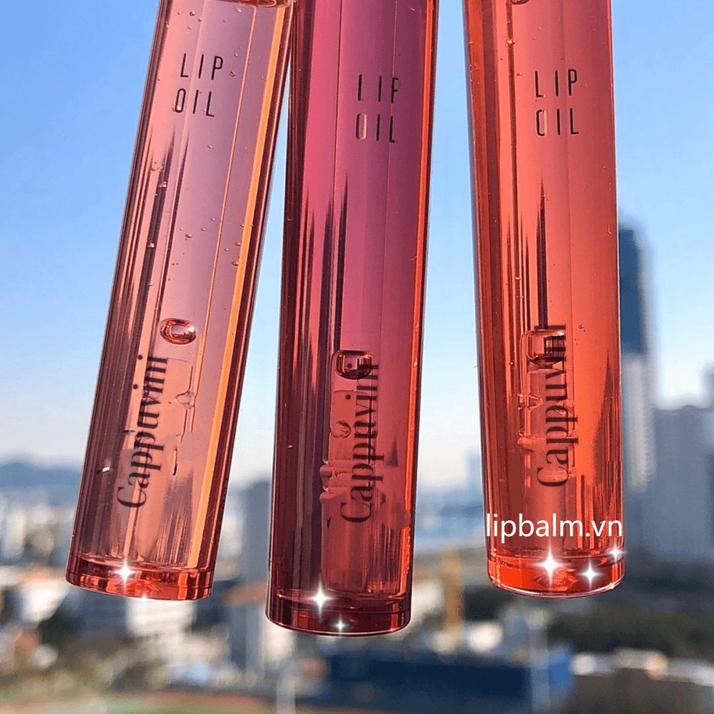 [Hàng mới về] Son bóng trong suốt dưỡng ẩm kéo dài Cappuvini | BigBuy360 - bigbuy360.vn