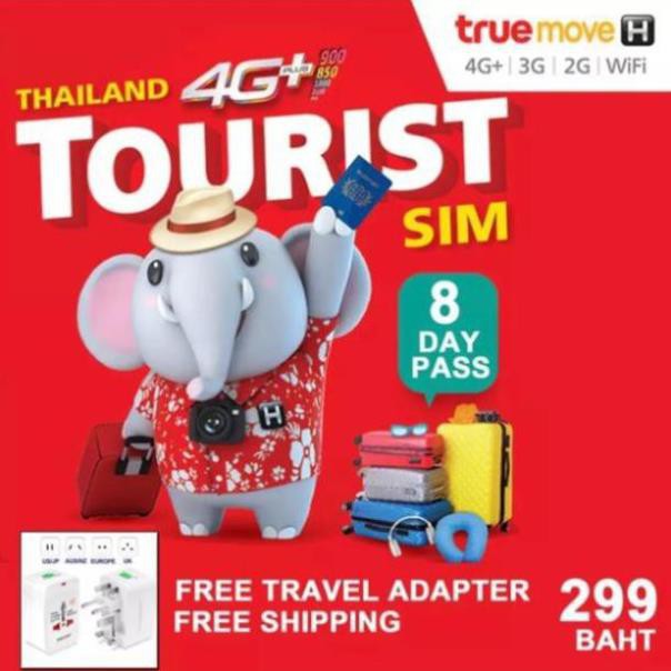 [hanhtommiu] Sim du lịch Thái Lan 19GB 4G + data ko giới hạn trong 8 ngày _hanhtommiu