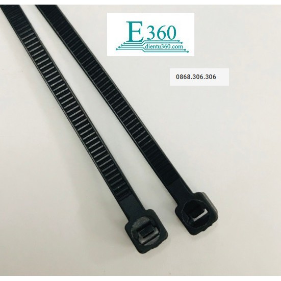 Gói 100c Dây Rút - Dây Thít Nhựa - 15 cm màu đen