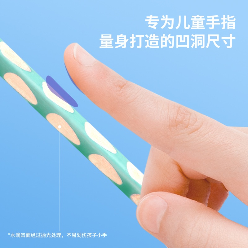 Hộp 12 bút chì định vị tay kèm đầu tẩy Deli - S960 HB/2B