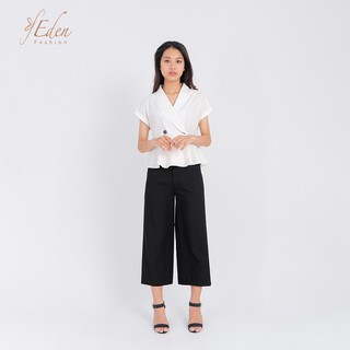 Áo kiểu công sở thời trang Eden cổ vest - ASM093