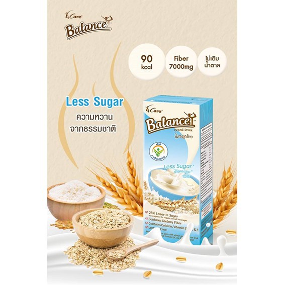 Sữa hạt ngũ cốc Thái Lan 4Care Balance 180 ml