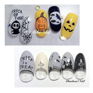 Nail dán Sticker Halloween Độc Đáo Trang Trí Móng Nghệ Thuật Lễ Hội