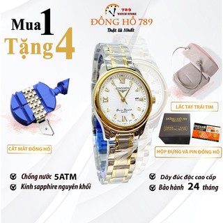 Đồng Hồ NỮ L00NG.GINESS LG032 TRẮNG Chống Xước, Chống Nước TUYỆT ĐỐI - TẶNG Dụng Cụ cắt mắt, 1 Lắc Tim + 2 pin AG4