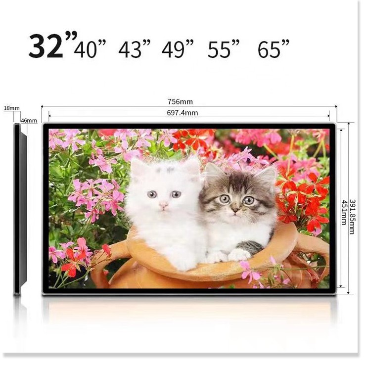 Màn hình quảng cáo treo tường Samsung 26 inch Trong nhà, Sử dụng WIFI