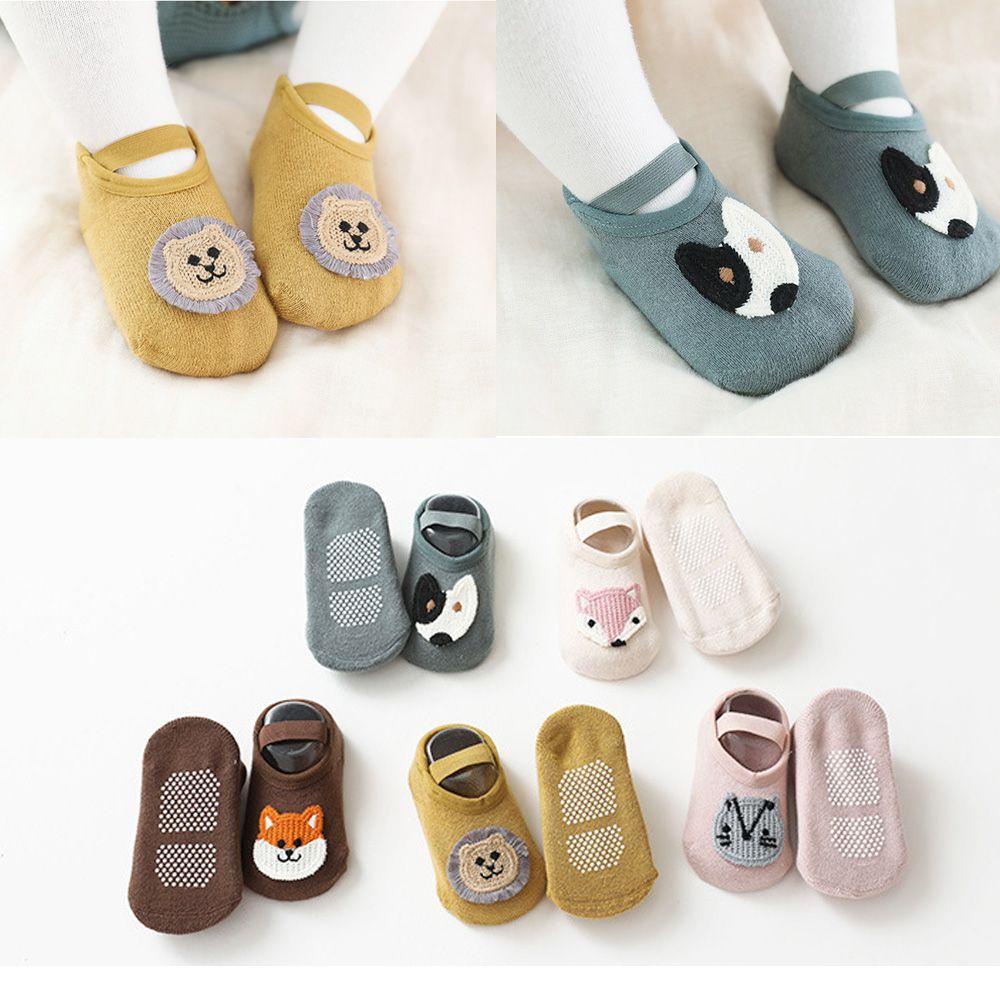 Vớ Cotton Mềm Chống Trượt In Họa Tiết Động Vật Dành Cho Bé Sơ Sinh