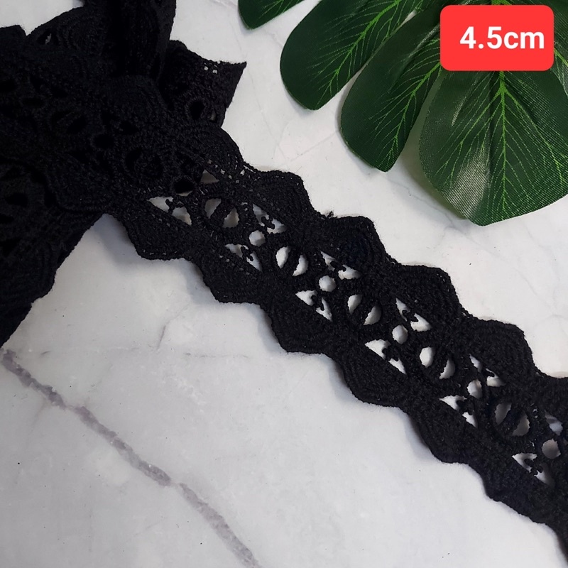 Ren trang trí , màu đen , size 3cm đến 9cm