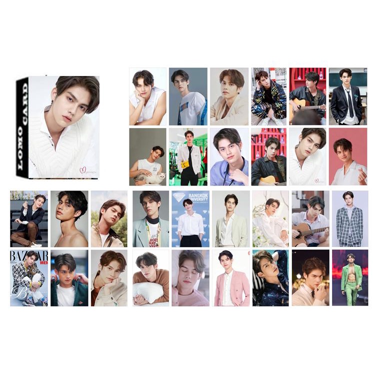 Hộp 30 lomo card BrightWin, Offgun, BounPrem, MileApo, BibleBuild, TayNew, YinWar, EarthMix,OhmNannon, MewGulf