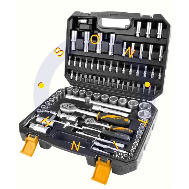 Bộ dụng cụ chuyên dụng mở bu lông 94 chi tiết Tolsen 94pcs Socket Rachet Wrench Set (1/4&quot; &amp; 1/2&quot; Drive) 15145
