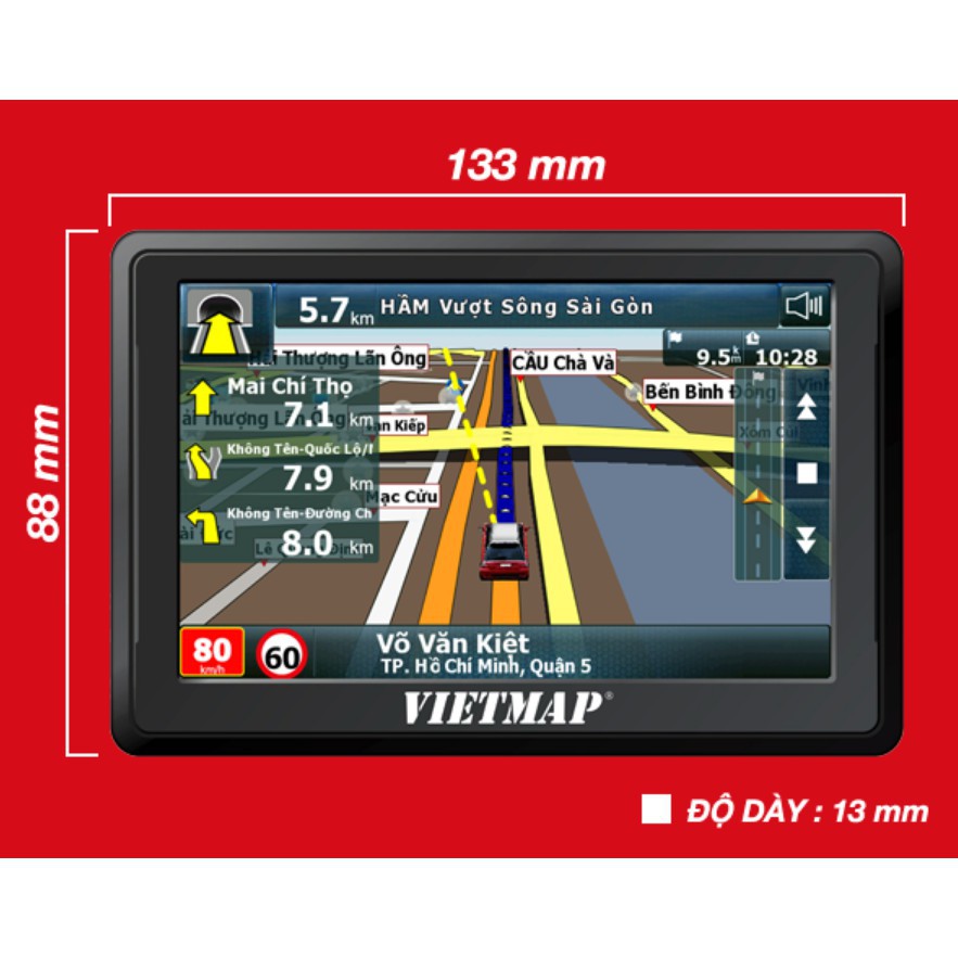 [HOT] Thiết Bị Dẫn Đường GPS Thông Minh VIETMAP B50 Dành Cho Ô Tô - Hàng Chính Hãng