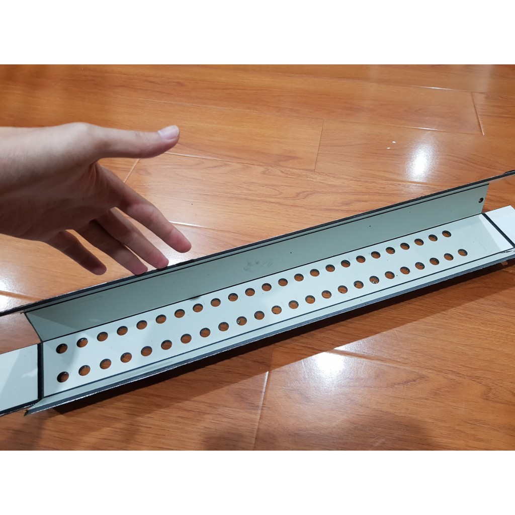 Hộp Alu Cho Mạch Nhạc 48 Led Full 1903 hộp để gắn led full trang trí bàn làm việc - ShopLinhKienM2M