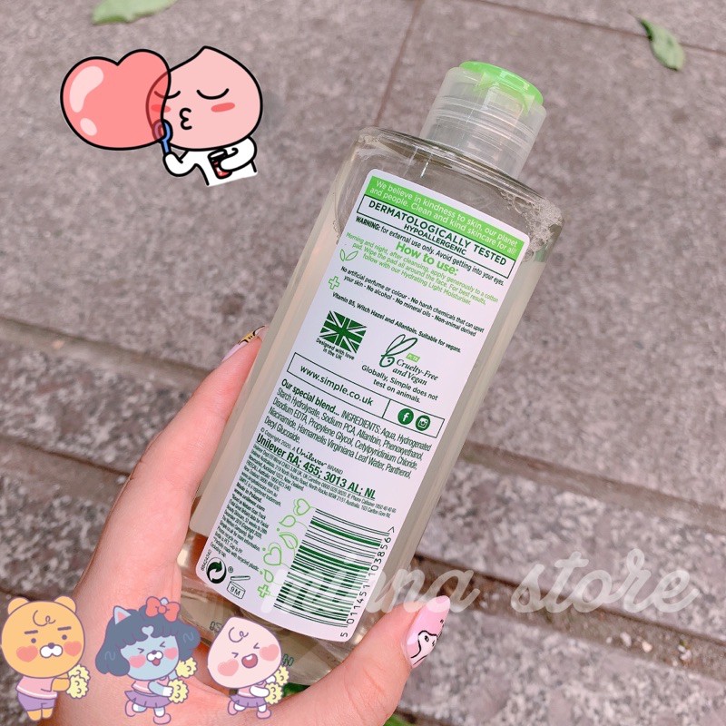 [Simple] TONER LÀNH TÍNH SIMPLE KIND TO SKIN SOOTHING FACIAL